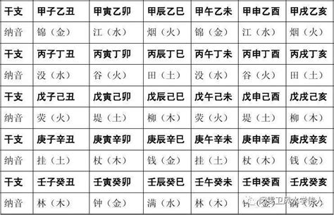 乙丑海中金|六十甲子纳音解析